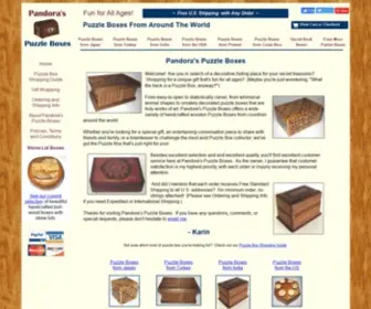 Pandoraspuzzleboxes.com(Pandora's Puzzle Boxes) Screenshot