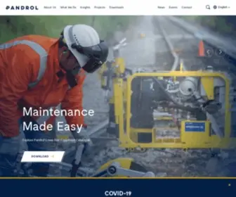 Pandrol.com(Rail Track Systems) Screenshot