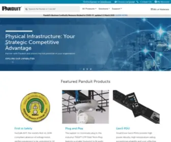Panduit.com(Network Infrastructure and Industrial Electrical Wiring) Screenshot
