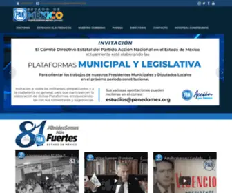 Panedomex.org(PAN ESTADO DE MÉXICO) Screenshot