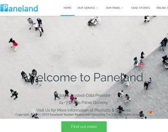 Paneland.com(Online Sample & Market Research Solution Provider) Screenshot