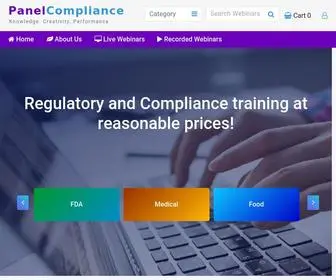 Panelcompliance.com(Compliance Trainings and Seminars for all the Industries) Screenshot