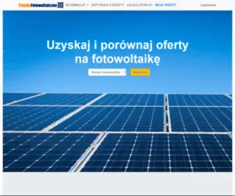 Panelefotowoltaiczne.pl(Niezależna platforma działająca w obszarze) Screenshot