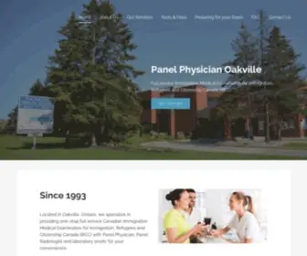 Panelphysicianoakville.ca(Panel Physician for Canadian Immigration in Oakville) Screenshot