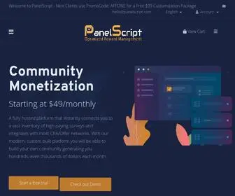 Panelscript.com(Optimized Reward Management) Screenshot