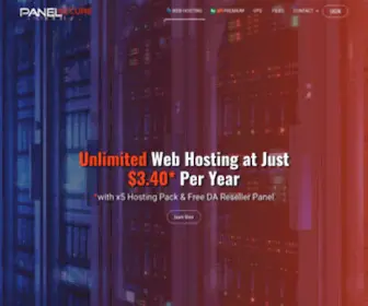 Panelsecure.com(Unlimited Web Hosting) Screenshot