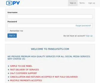Panelvisits.com(PanelVisits SMM Panel) Screenshot
