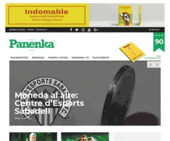 Panenka.org(Conoce nuestra revista y descubre el fútbol que se lee) Screenshot