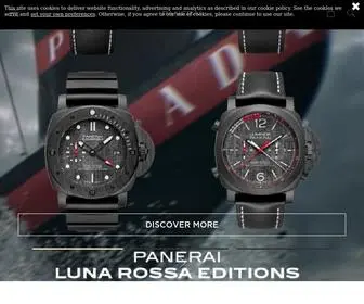 Panerai.com(Panerai Luxury Watches) Screenshot