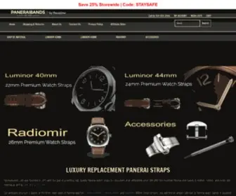 Paneraibands.com(Quality Replacement Watch Bands for Panerai) Screenshot