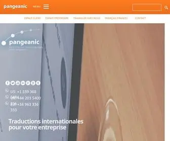 Pangeanic.fr(Services de traduction professionnelle) Screenshot