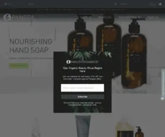 Pangeaorganics.com(Pangea is a prestige collection of skin and body care products) Screenshot