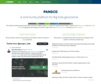 Pangeo.io(Pangeo documentation) Screenshot