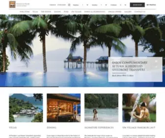 Pangkorlautresort.com(Pangkor Laut Resort) Screenshot