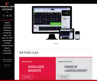 Pangolin-Quickshow.de(Laserdesigner Pangolin QuickShow) Screenshot