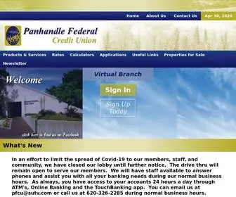 Panhandlefcu.com(Panhandle FCU) Screenshot