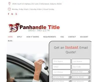 Panhandletitleloan.com(Best Car Title Loans) Screenshot