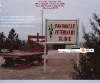 Panhandlevet.com(Mission statement for panhandle veterinary clinic) Screenshot