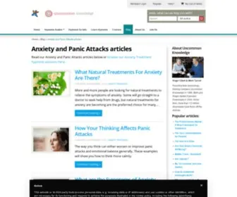 Panic-Attacks.co.uk(Anxiety Treatment articles) Screenshot