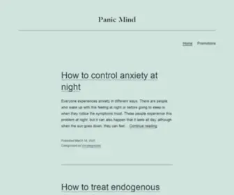 Panicmind.com(Just another WordPress site) Screenshot