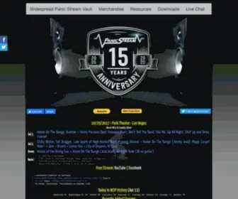 Panicstream.com(Widespread Panic Streaming Audio) Screenshot