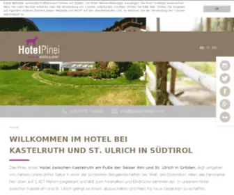 Panidersattel.com(Hotel Pinei) Screenshot