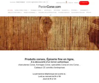 Paniercorse.com(Produits Corses) Screenshot