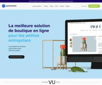 Panierdachat.com(Créez votre boutique en ligne professionnelle) Screenshot