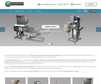 Panimec.com(Fabricación de envasadoras) Screenshot