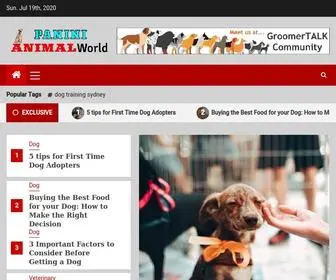 PaninianimalWorld.com(Pet Blog) Screenshot