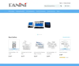 PaninionlineStore.com(Panini sells all of the supplies needed to maintain your scanner) Screenshot