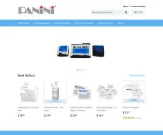 Paniniportal.com(Panini sells all of the supplies needed to maintain your scanner) Screenshot