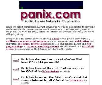 Panix.com(Public Access Networks Corporation) Screenshot