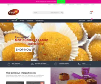 Panjisweets.com(Buy Indian Sweets Online from Panji) Screenshot