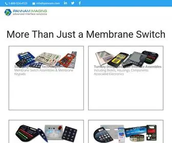 Pannam.com(Membrane Keypad and Switch Manufacturer) Screenshot