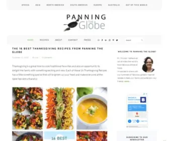 Panningtheglobe.com(Globally-Inspired Delicious Recipes) Screenshot