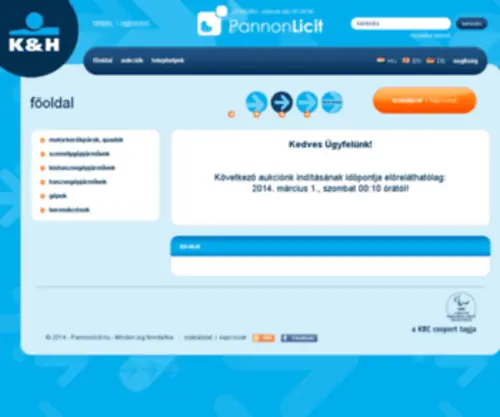 Pannonlicit.hu(Főoldal) Screenshot