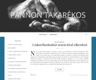 Pannontakarek.hu(Pannon Takarékos) Screenshot