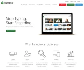 Panopto.com(Record, Share, and Manage Videos Securely) Screenshot