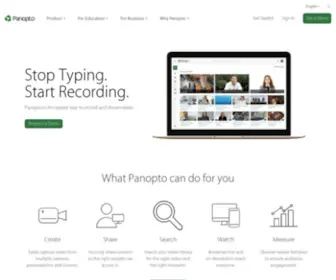 Panopto.eu(Record, share, and manage videos securely) Screenshot