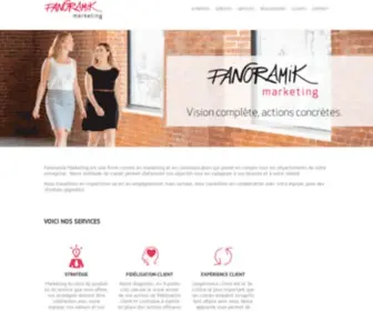 Panoramikmarketing.com(Service-conseil marketing et communication) Screenshot