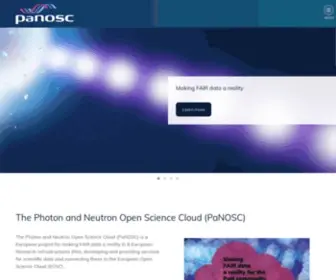 Panosc.eu(The Photon and Neutron Open Science Cloud (PaNOSC)) Screenshot