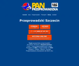 Panprzeprowadzka.pl(Tanie Przeprowadzki Szczecin 49zł ☀️ Pan Przeprowadzka) Screenshot