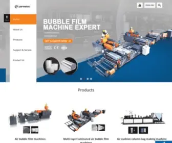 Pansatec.com(Shanghai Shenxin Plastic Machinery) Screenshot