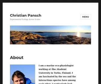 Pansch-Research.com(Experimental Ecology Across Scales) Screenshot