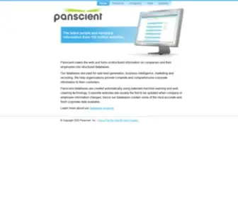 Panscient.com(People search) Screenshot