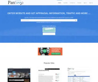 Pansee.com(Sees everything about your website and your competition) Screenshot