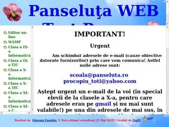 Panseluta.ro(Test WEB Page) Screenshot