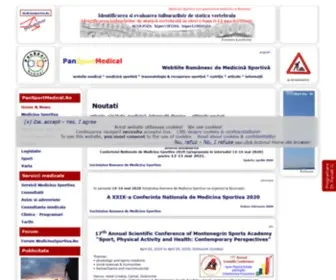 Pansportmedical.ro(Medicina Sportiva) Screenshot