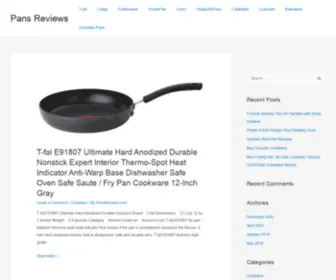 Pansreviews.com(Best Non Stick Pan) Screenshot